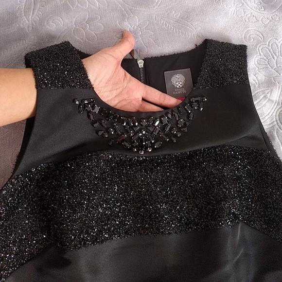 NWT Vince Camuto Elegant Black Dress (fits like M) - Picture 2 of 8